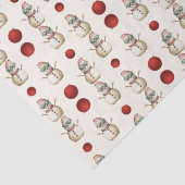 Sneeuwmannen en Ornamenten Tissuepapier (Detail)