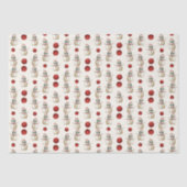 Sneeuwmannen en Ornamenten Tissuepapier (Voorkant)