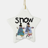 Sneeuwmannen en Pinguïns Vakantie Ornament (Rechts)