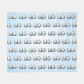 Sneeuwmannen feest fleece deken (Voorkant (Horizontaal))