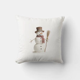 Sneeuwmannen gooien kussen