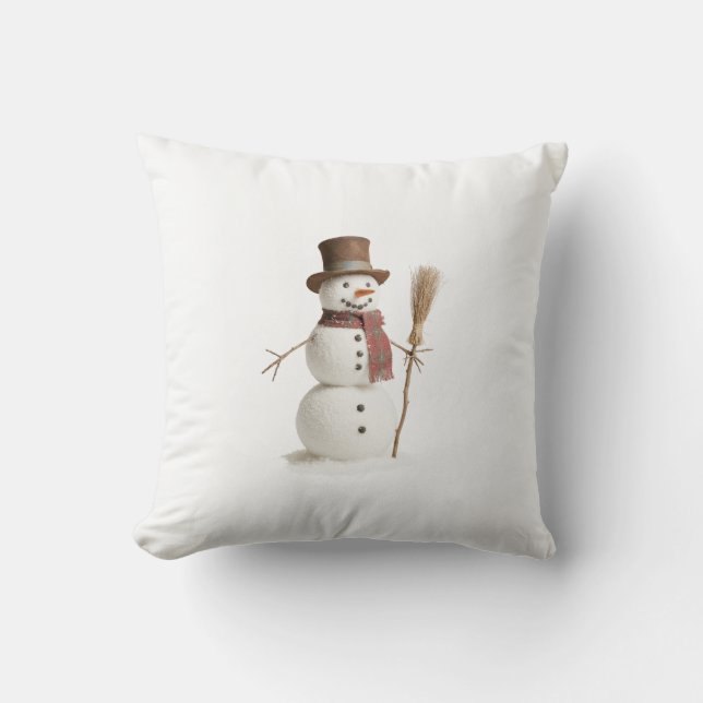 Sneeuwmannen gooien kussen (Voorkant)