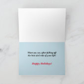 Sneeuwmannen Happy Holiday Greeting Kaart (Binnen)