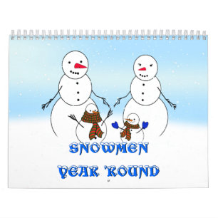SNEEUWMANNEN HET HELE JAAR DOOR KALENDER