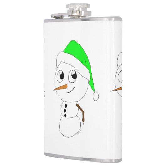 sneeuwmannen heupfles (Links)