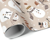Sneeuwmannen Inpakpapier (Rol Hoek)