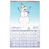 SNEEUWMANNEN JAAR 'RONDE KALENDER (Jan 2027)