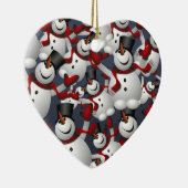 Sneeuwmannen Keramisch Ornament (Rechts)