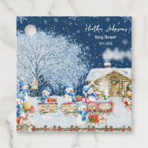 Sneeuwmannen Kerst Baby shower