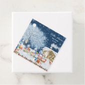 Sneeuwmannen Kerst Baby shower Bedankjes Labels (In situ)