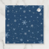 Sneeuwmannen Kerst Baby shower Bedankjes Labels (Achterkant)