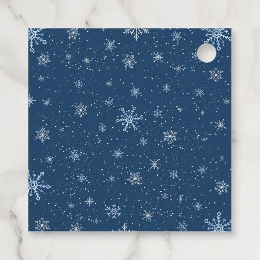 Sneeuwmannen Kerst Baby shower Bedankjes Labels (Achterkant)