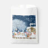 Sneeuwmannen Kerst Baby shower Bedankzakje (Voorkant)