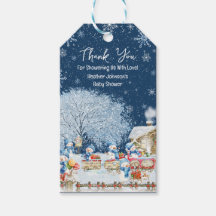 Sneeuwmannen Kerst Baby shower