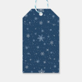 Sneeuwmannen Kerst Baby shower Cadeaulabel (Achterkant)