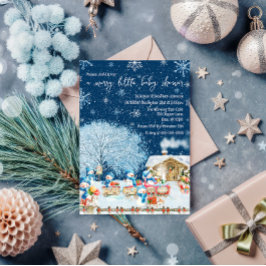 Sneeuwmannen Kerst Baby shower Kaart