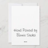 Sneeuwmannen Kerstmis Ornament Hand geschilderde s Feestdagenkaart (Achterkant)