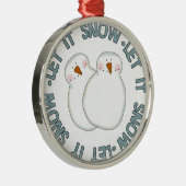 Sneeuwmannen Laat het sneeuwen Ornament (Rechts)