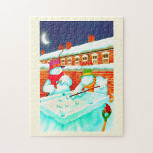 Sneeuwmannen Legpuzzel