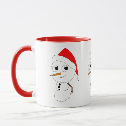 sneeuwmannen mok (Links)