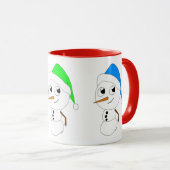 sneeuwmannen mok (Voorkant rechts)