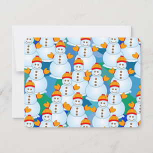 Sneeuwmannen Notitiekaartje