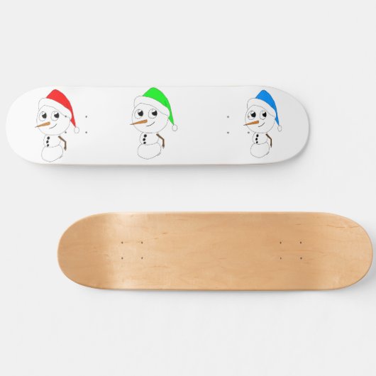sneeuwmannen persoonlijk skateboard (Horizontaal)