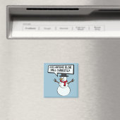 Sneeuwmannen Ruiken Wortels Grappig Magneet (Insitu (Vaatwasser))
