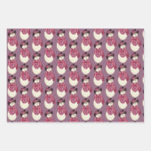 Sneeuwmannen Sterren en Moderne Patronen Inpakpapier Vel (Voorkant)