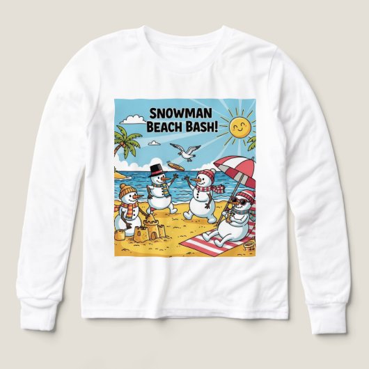 Sneeuwmannen Strandfeest (Voorkant)