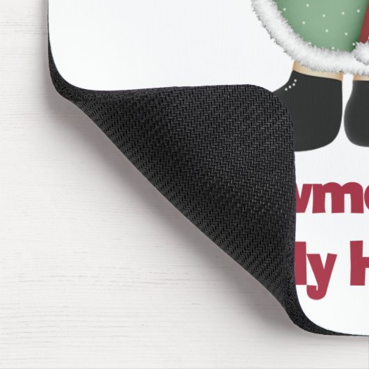 Sneeuwmannen Warm My Heart T-shirts en geschenken Muismat (Hoek)