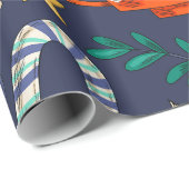 "Sneeuwmannen & warme chocolademelk" Cadeaupapier (Rol Hoek)