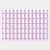 Sneeuwmannen Winter Fun Wrapping Paper Sheet (Voorkant 3)