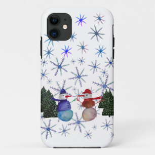Sneeuwmannen Winter Joy Case-Mate iPhone Case