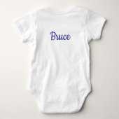 Sneeuwmannen Winter One-derland 1e verjaardag Romper (Achterkant)