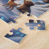 Sneeuwmannen Winterbossen Legpuzzel (Zijkant)