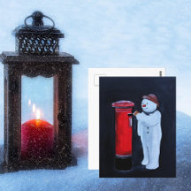 Sneeuwmannenbrief aan de Kerstman Schilderij van A