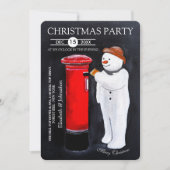 Sneeuwmannenbrief aan Kerstman Kerstfeest Kaart (Voorkant)