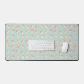 Sneeuwmannengezichten met hoeden bureaumat (Keyboard & Muis)