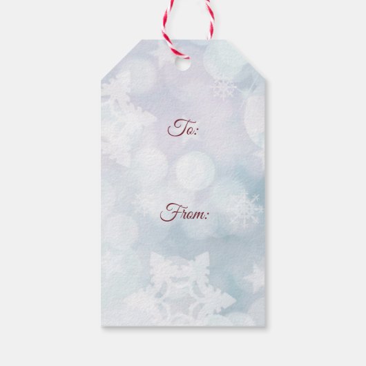 Sneeuwmannenkaartje Cadeaulabel (Achterkant)