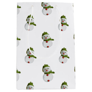Sneeuwmannenpatroon Medium Cadeauzakje