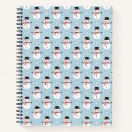 Sneeuwmannenpatroon Notitieboek