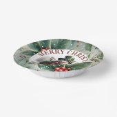 Sneeuwmannetje Cute Kerst Wensen Papieren Bord (Gebogen)