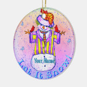 Sneeuwmannetje van Birdies Keramisch Ornament (Links)