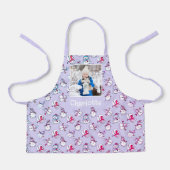 Sneeuwmanpatroon met dochternaam Lila Schort (Voorkant)