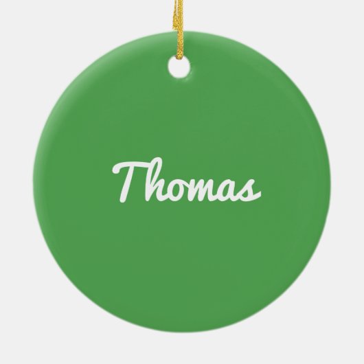 Sneeuwman's hoofd kerst keramisch ornament (Achterkant)