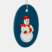 Sneeuwmantand Keramisch Ornament (Rechts)
