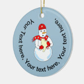 Sneeuwmantand Keramisch Ornament (Links)