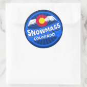 Sneeuwmassa Colorado berg burst sticker (Tas)
