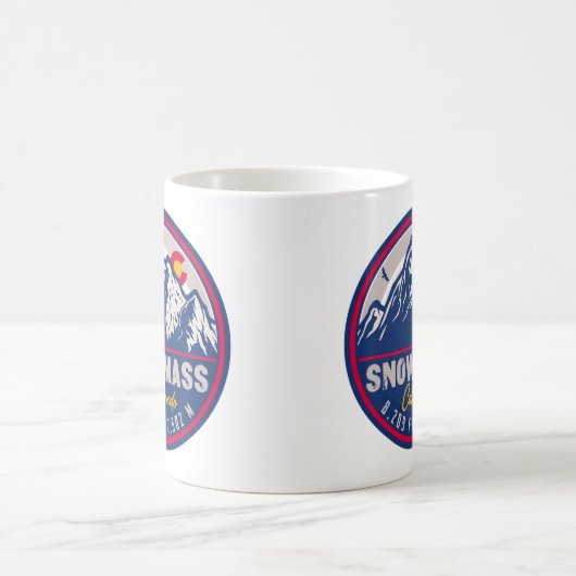 Sneeuwmassa Colorado Bergen  Ski Souvenirs Koffiemok (Center)